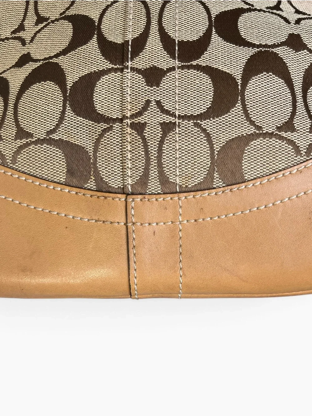 Coach Vintage 2005 Soho Signature Jacquard Shoulder Bag 3577 Brown Hobo